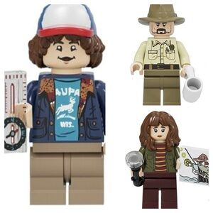 Lot 3 Stranger Things Miniature Figures Joyce Hopper Dusty NEW